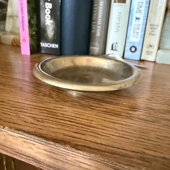 Vintage Small Bras Dish 3” Diameter Decorative Catch All - Picture 5 of 7